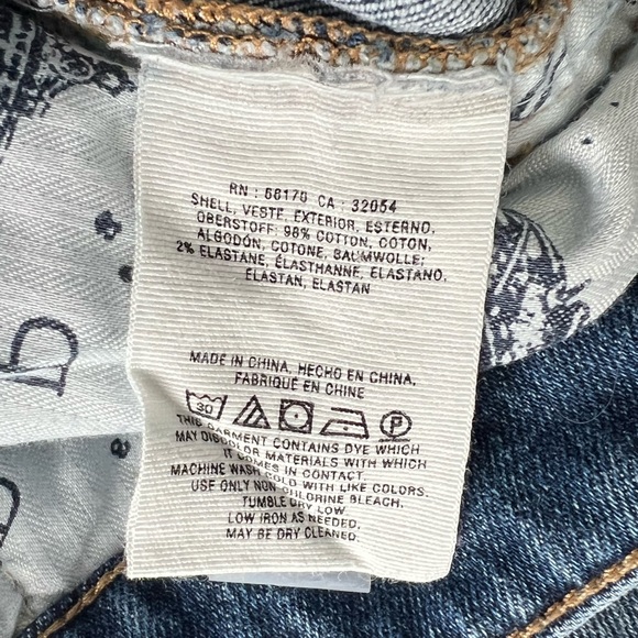Pilcro and the Letterpress Anthropologie Slim Boyfriend Blue Denim Jeans - 30 - Picture 6 of 14